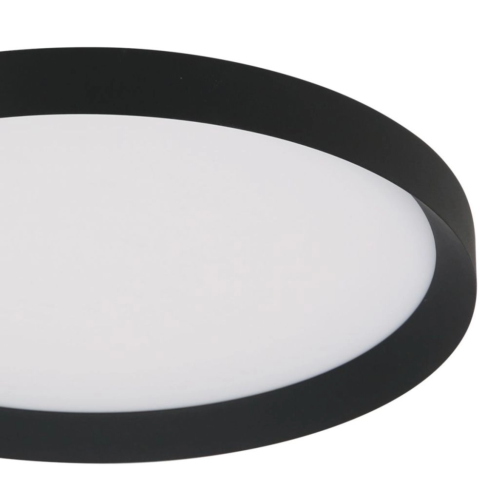 Éclairage de plafond moderne Flady noir Ø30cm Steinhauer 8712746181012