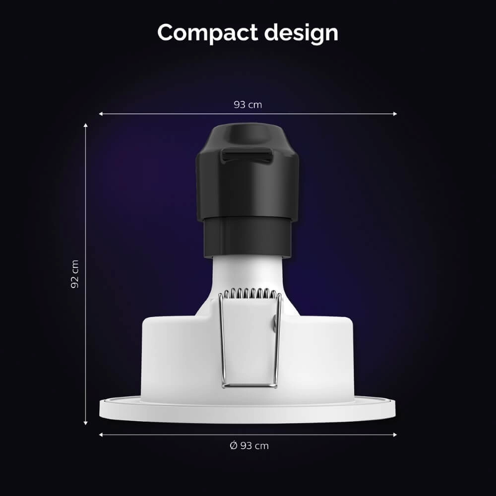 Spots encastrés Hue Xamento - White and color lot de 3 spots en inox Philips 8719514355392