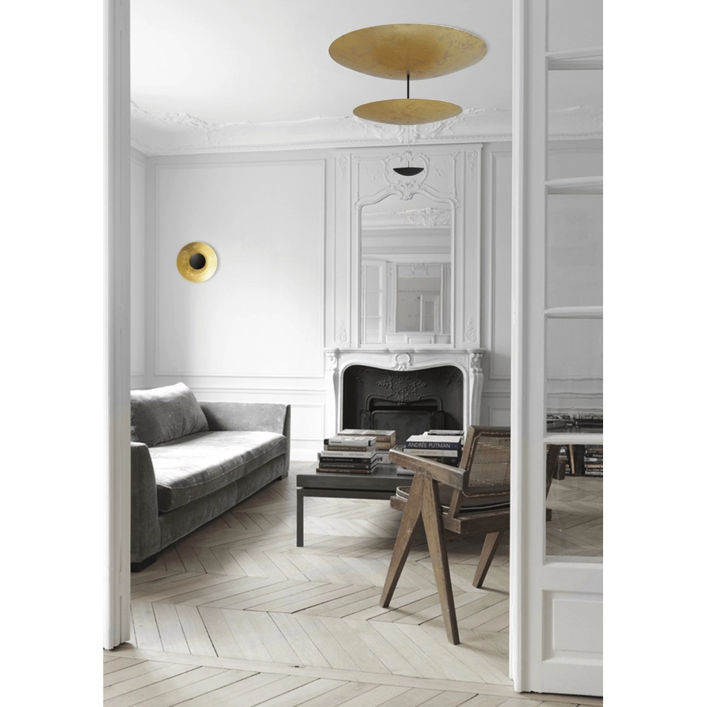 Plafonnier Zyan noir avec or 2 lumières Masterlight 8718121219141