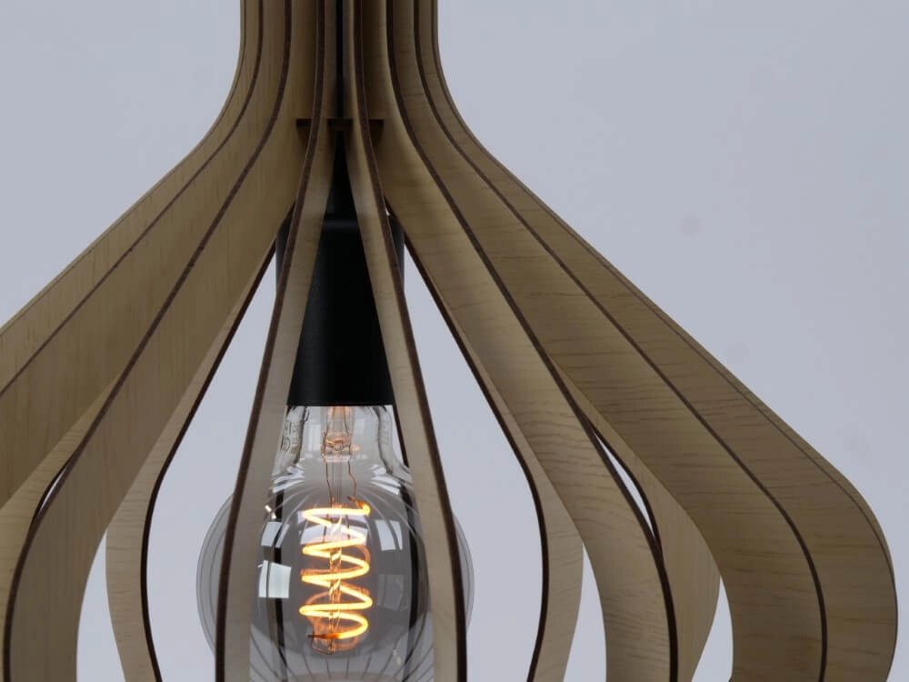 Lampe suspendue en bois Velasco Ø 38 cm Eglo 9008606224050