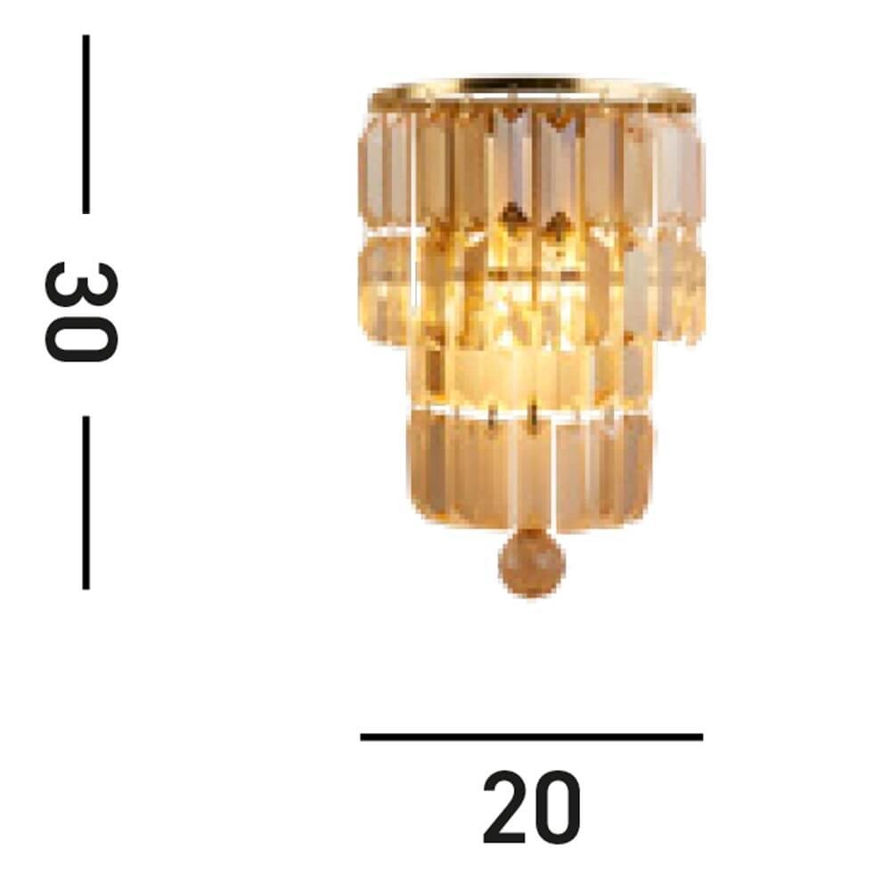 Lustre Empire laiton Searchlight 5053423271705