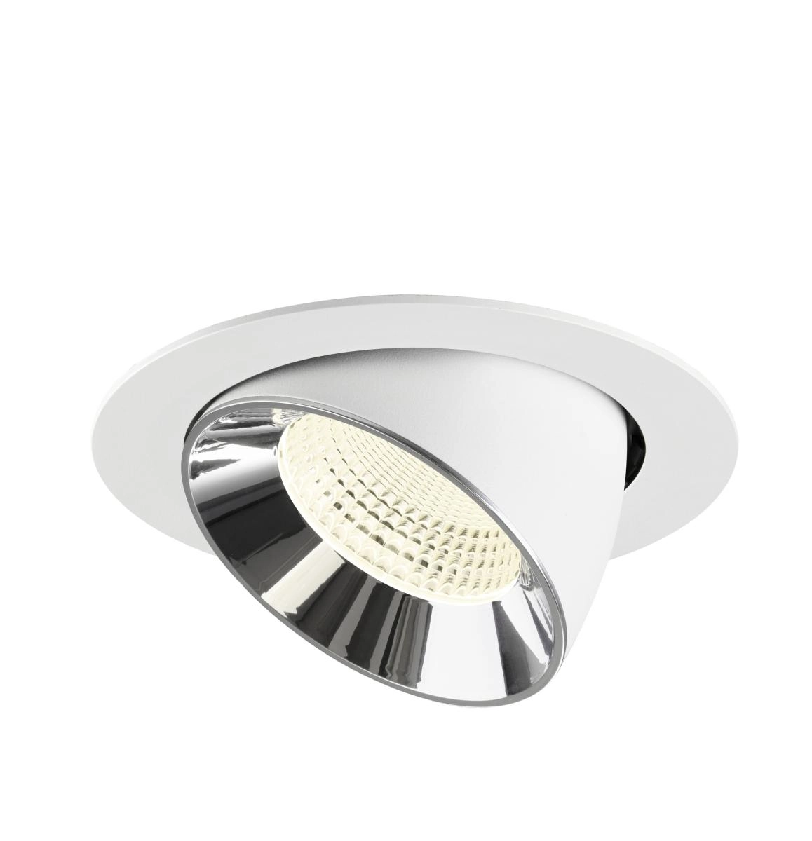 Spot encastré Numinos Gimble XL blanc/chrome 4000K - 55 deg SLV 4024163308373