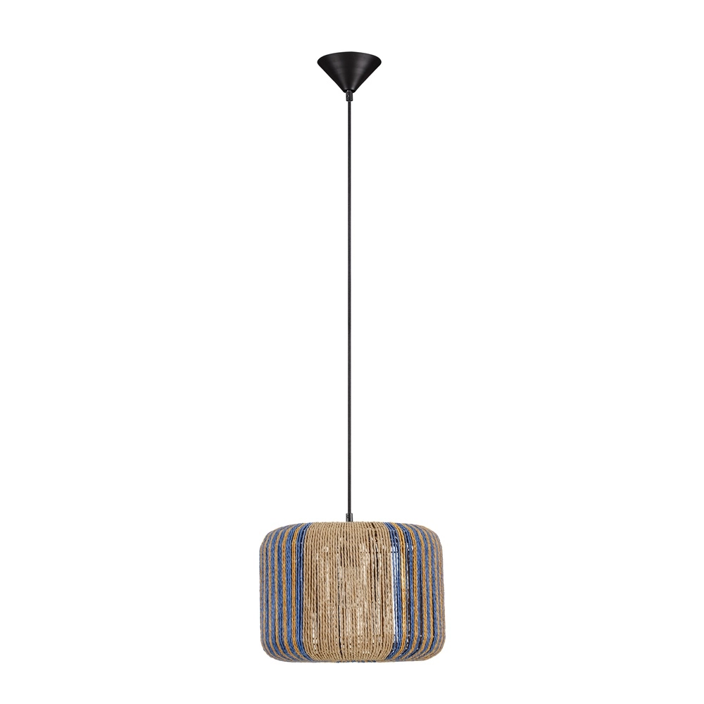 Suspension Abby Ø 33cm marron avec bleu Lyora 5212017477330