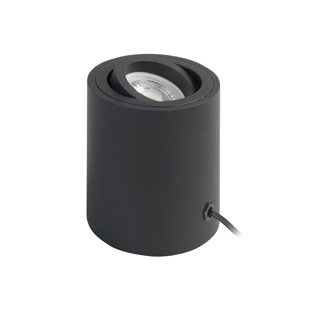 Lampe de table élégante Rebel rond noir Ø 8cm Lampe de table élégante Rebel rond noir Ø 8cm