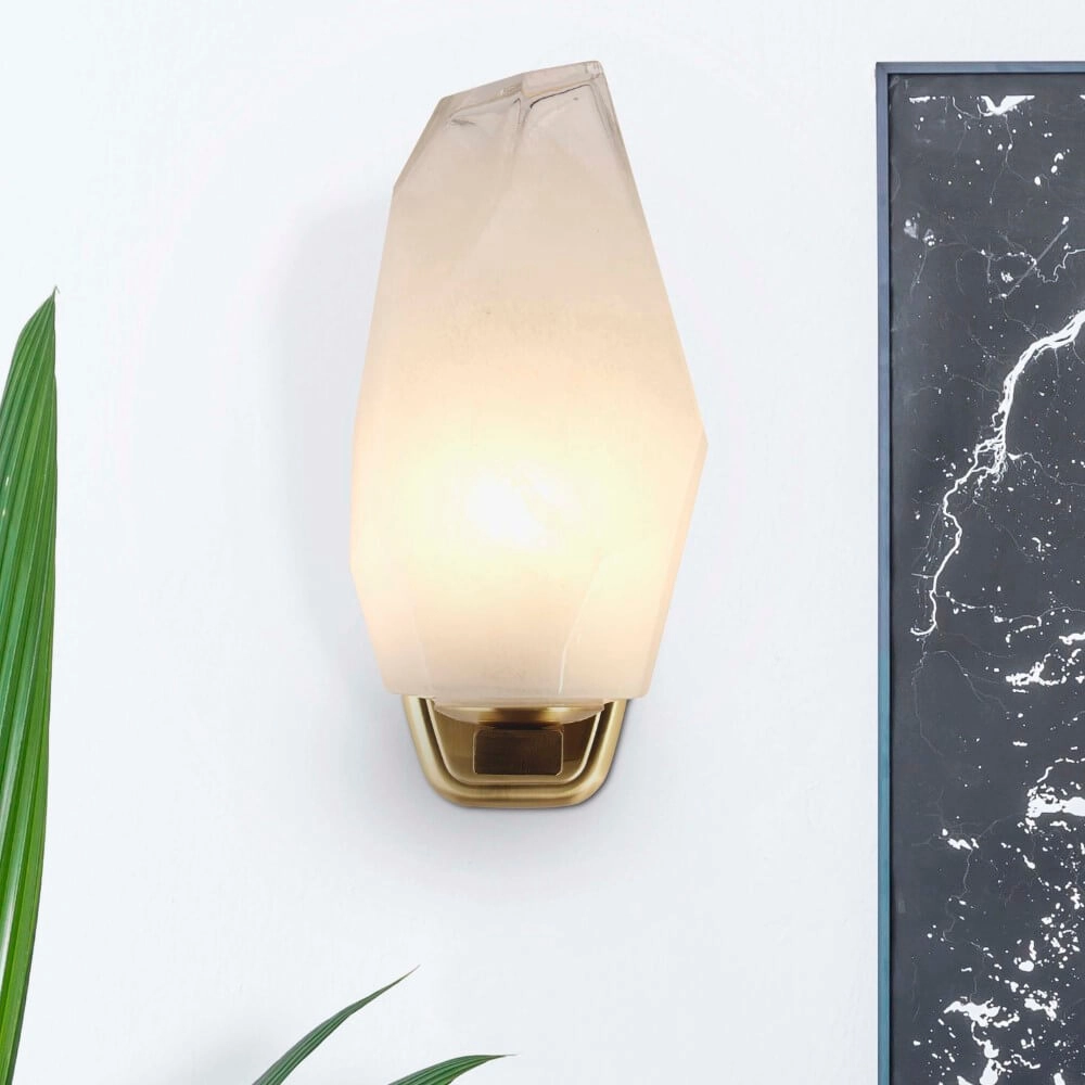 Applique murale Rocky avec verre blanc Searchlight 5053423264257