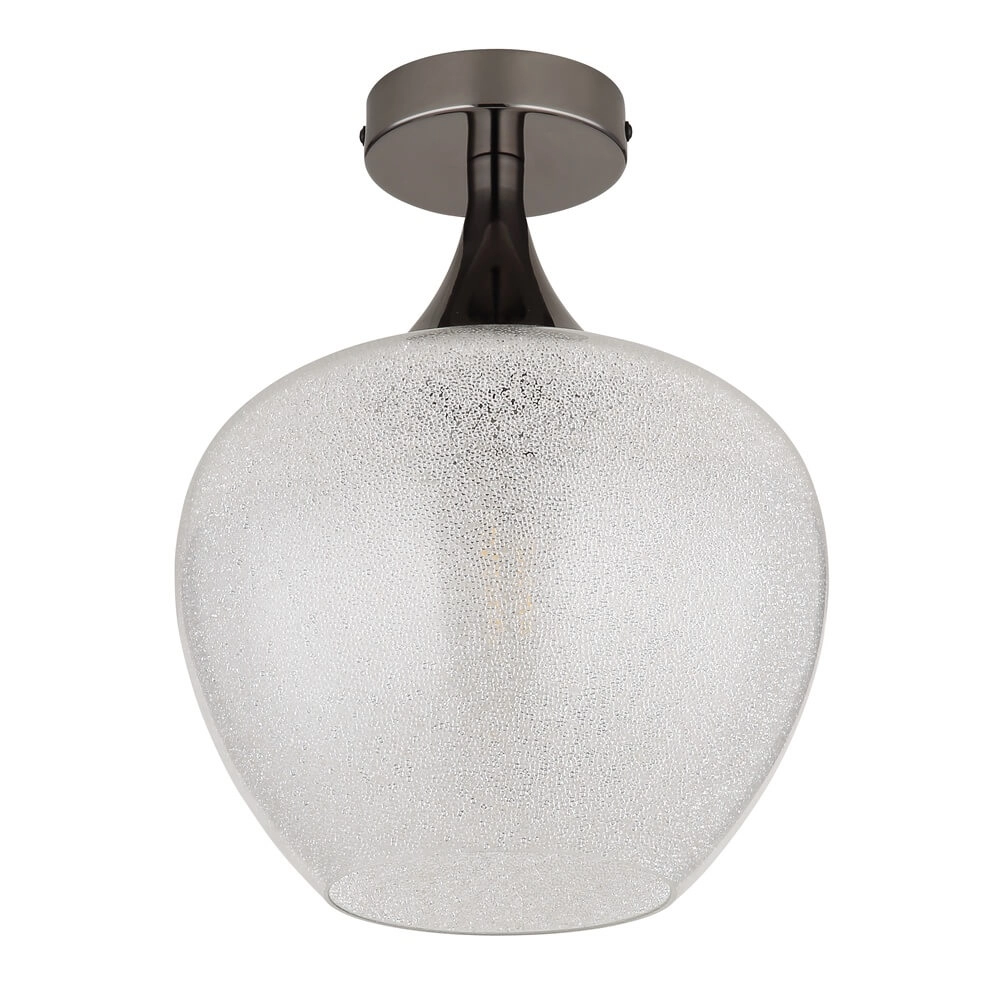 Plafonnier anthracite Maxy avec verre blanc simple Ø 24cm Globo 9007371459179