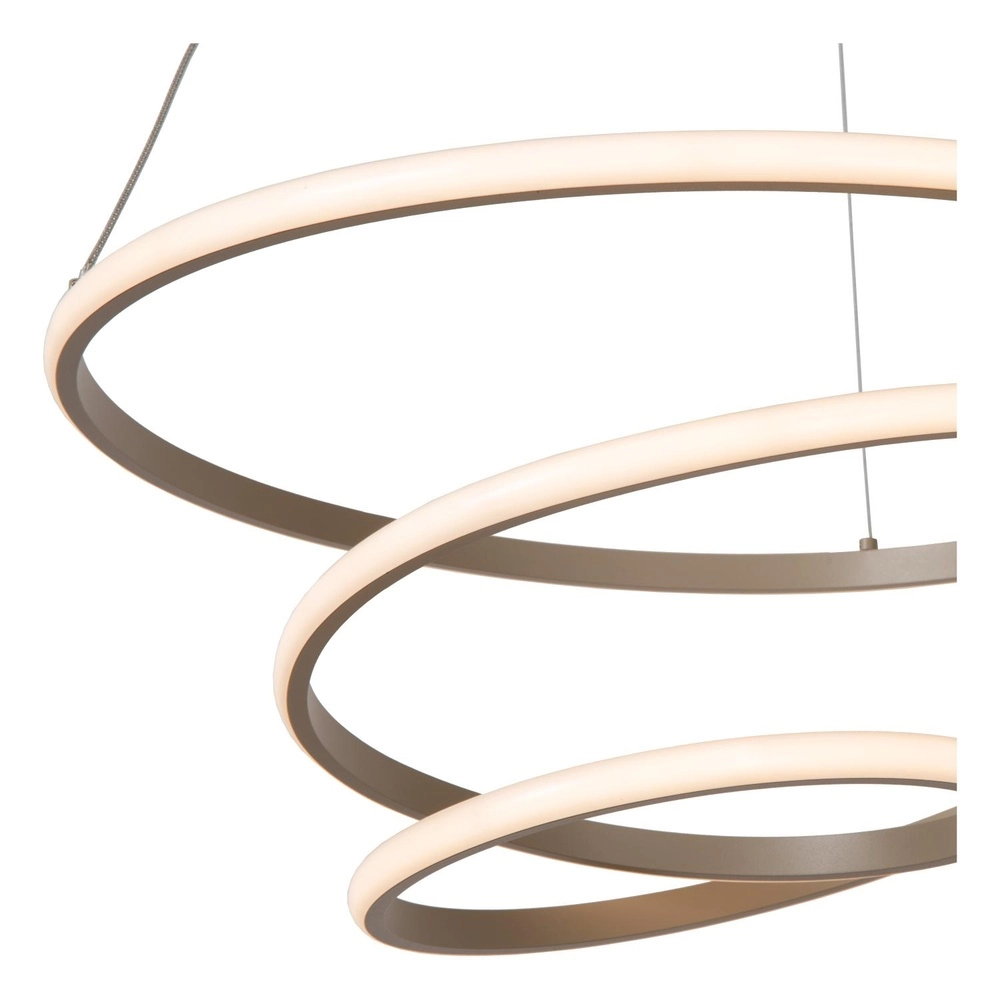 Lampe pendante moderne Espiral marron sable 40W Lucide 5411212782991
