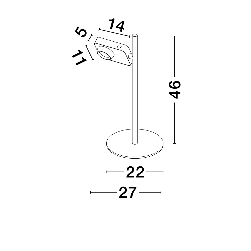 Lampe de table Kedros noir Lyora 5212017464057