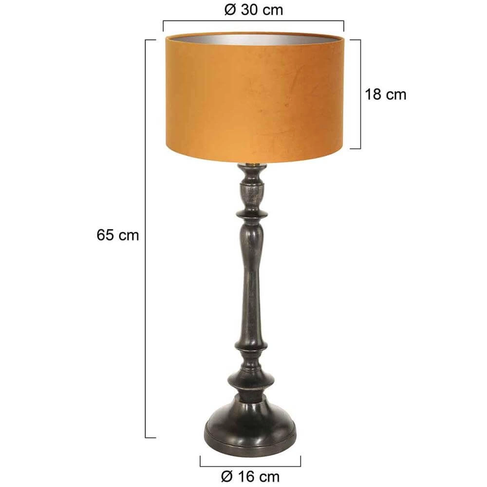 Lampe de table Bois avec capuche doré Steinhauer 8712746172676