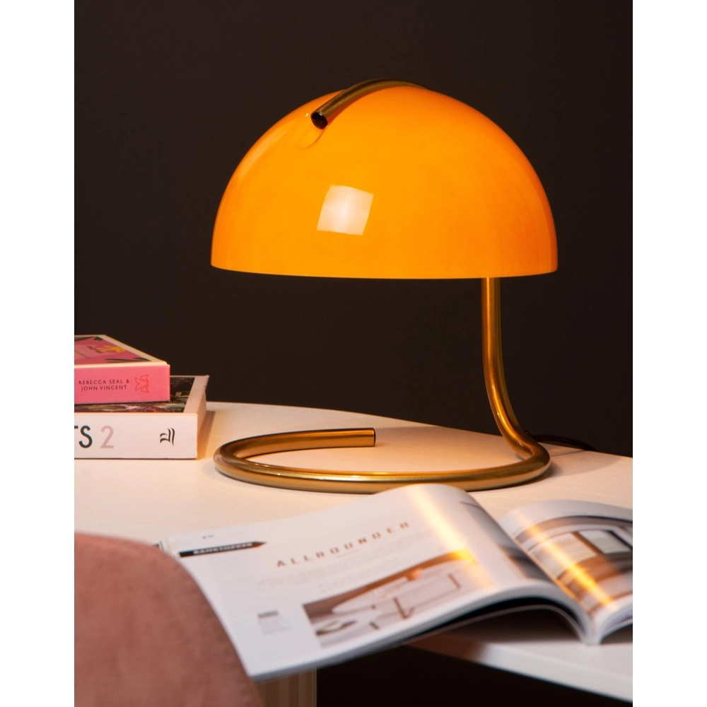 Lampe de table classique Cato orange Lucide 5411212460875