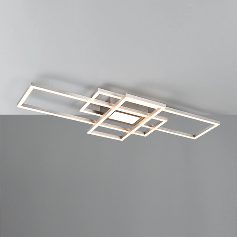 Lampe de plafond moderne Fresno nickel Trio 4017807653717