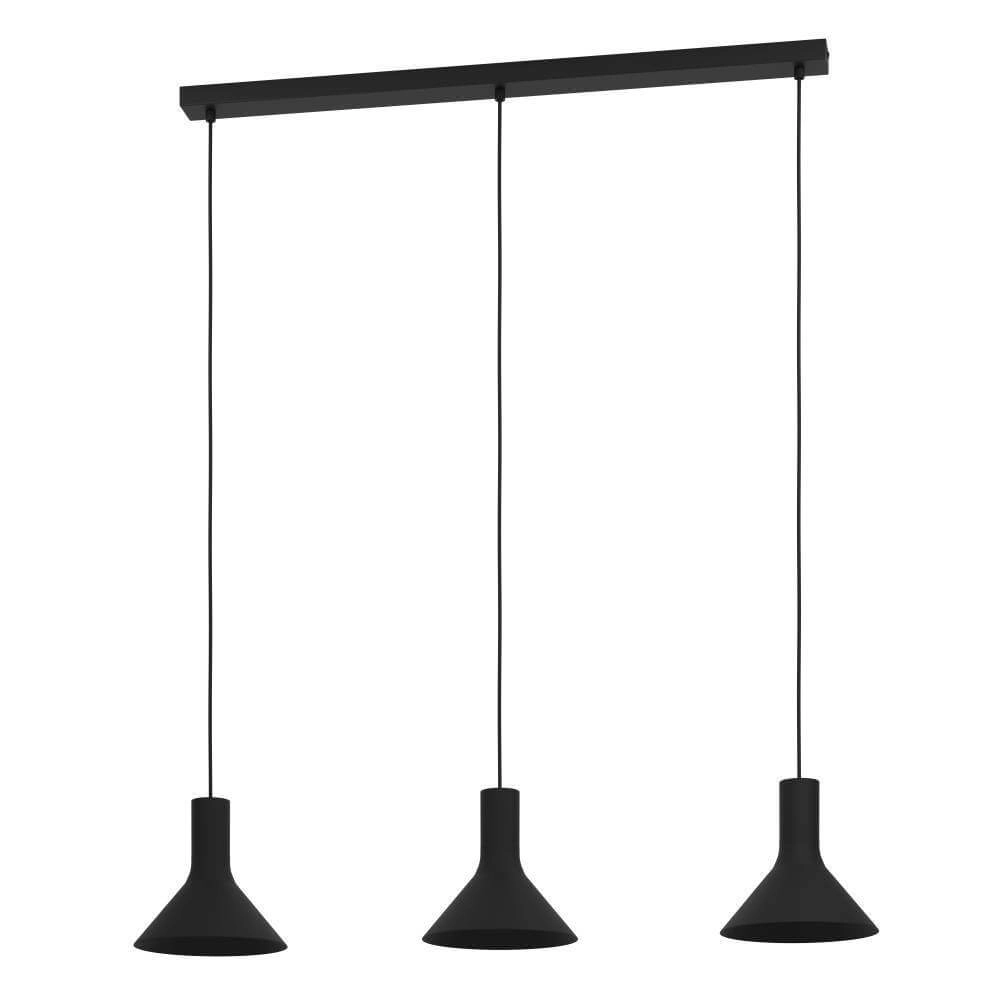 Lampe suspendue noire pour salle à manger Morescana 96 cm