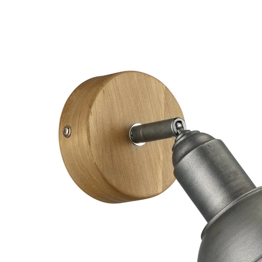 Applique en bois Delhi avec tache d'argent antique Trio 4017807430196