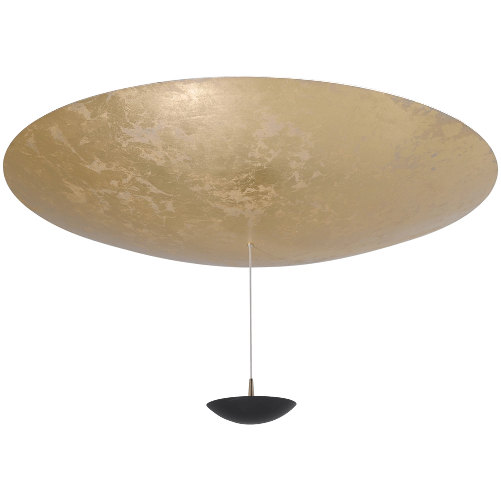 Plafonnier Zyan noir avec or Ø 90cm