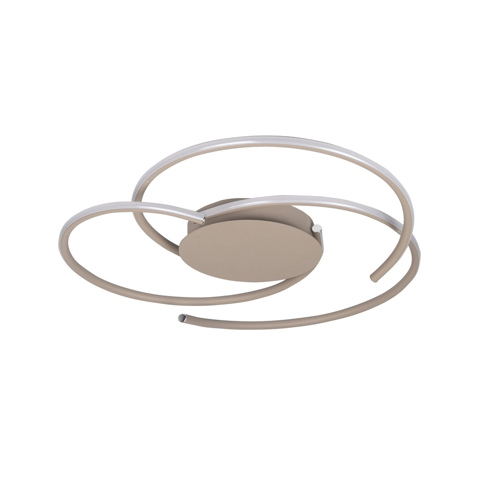Lampe de plafond moderne Reverso brun sable