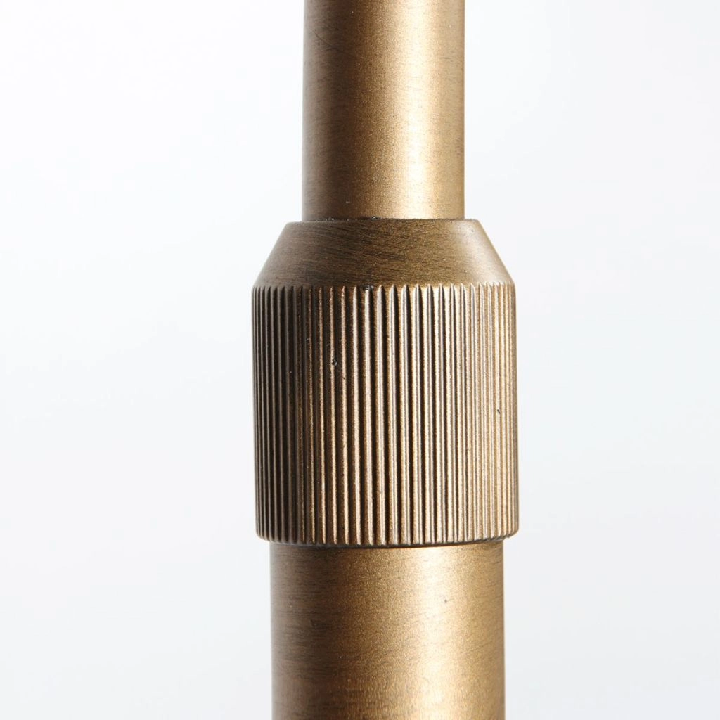 Lampe à arc en bronze Vela Lino avec une teinte crème Ø60cm Steinhauer 8712746185683