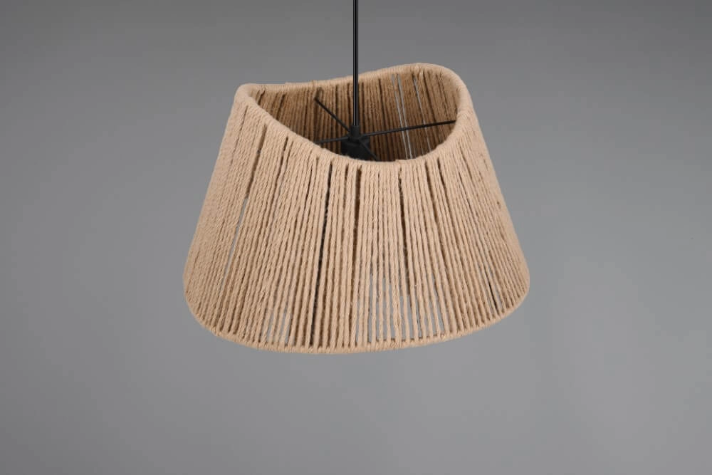 Suspension Japandi Valerie rotin Ø 52cm Trio 4017807637380