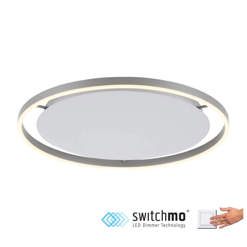 Plafonnier Ritus aluminium Ø 58,5cm Just Light 4043689983475