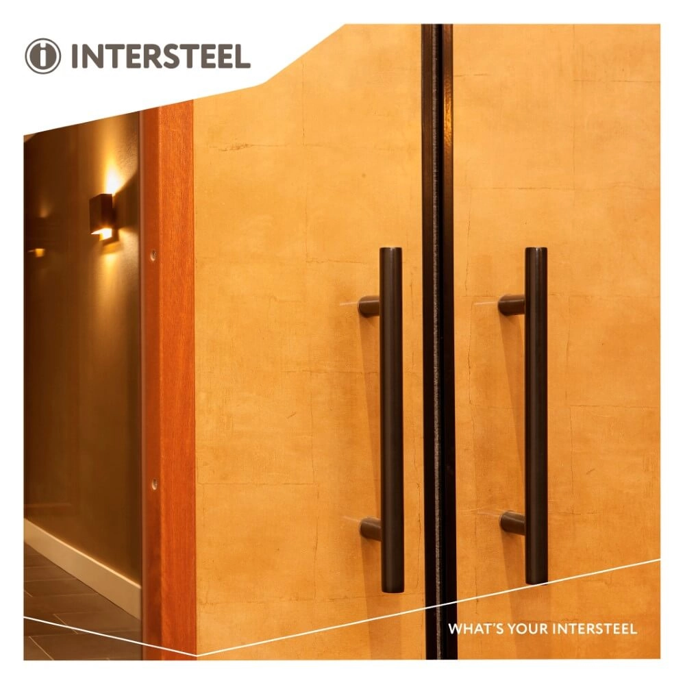 Poignée de porte en forme de T Gripon 30cm noir Intersteel 8714186443255