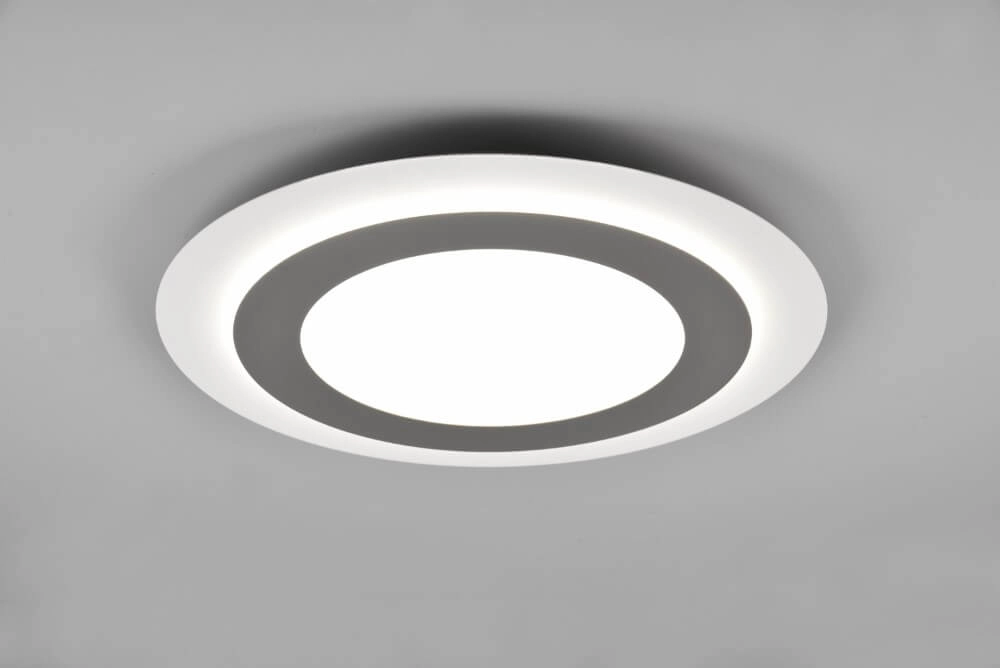 Plafonnier design rond Morgan nickel Trio 4017807574418