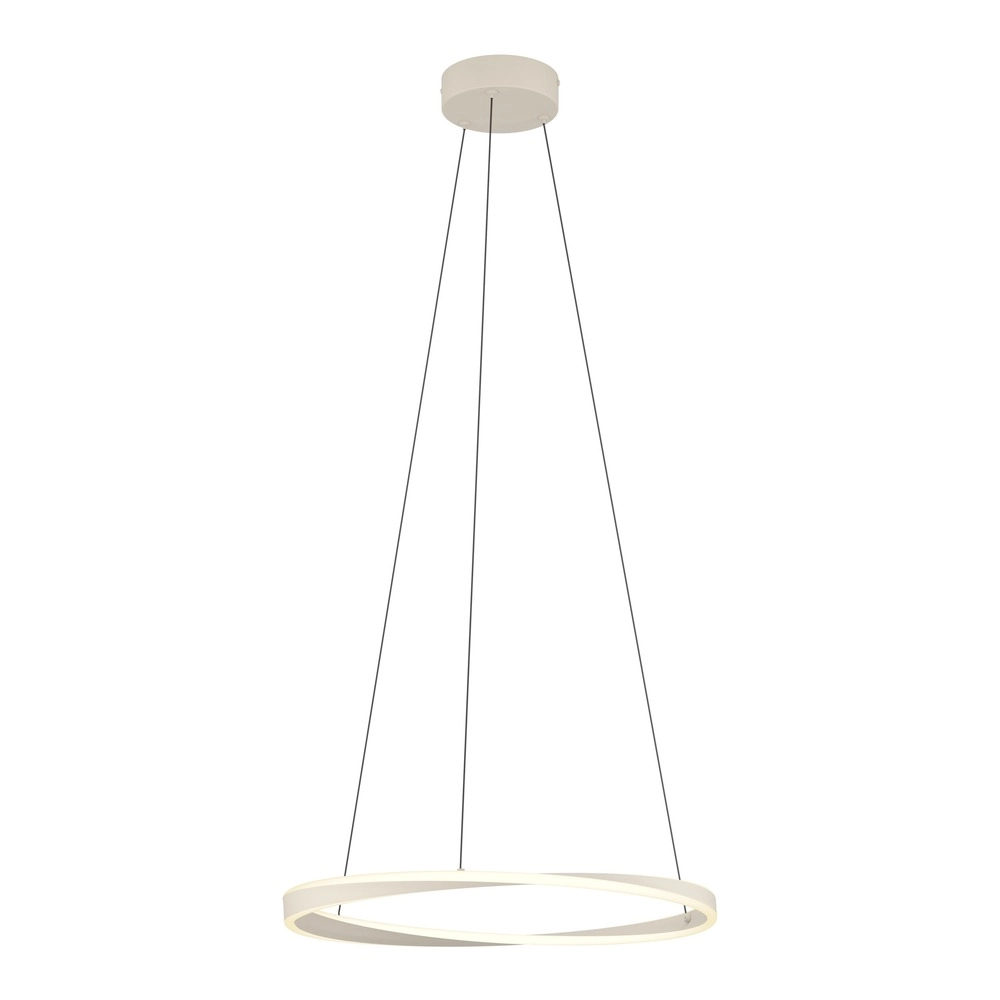 Lampe pendante de conception Camerota brun sable Ø 57cm