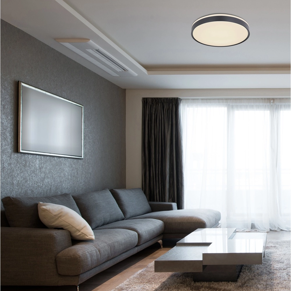 Éclairage de plafond Sonny noir avec blanc Ø 40cm Globo 9007371427857