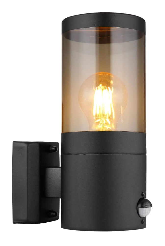Lampe d'extérieur noire Xeloo avec capteur Lampe d'extérieur noire Xeloo avec capteur