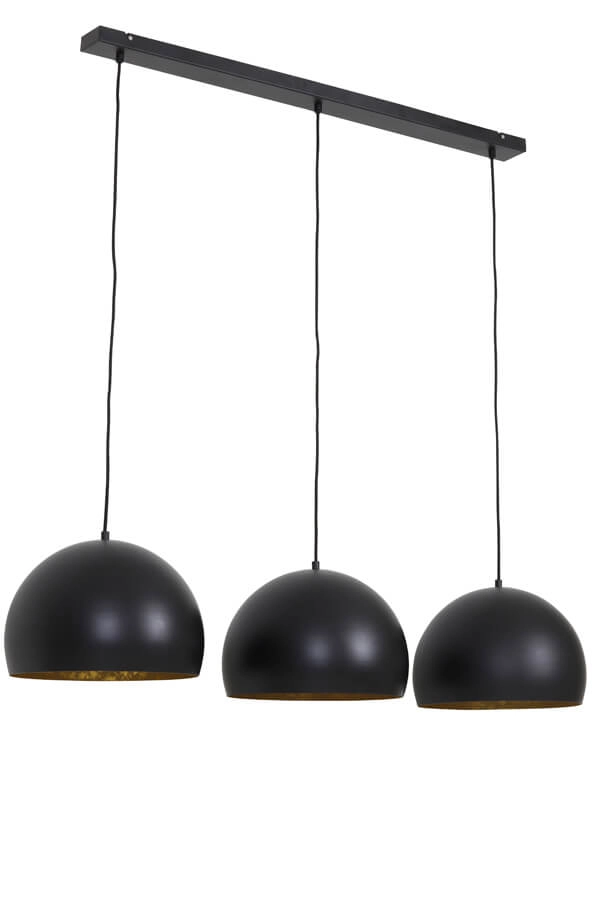 Suspension 3 lumières Jaicey noir Light & Living 8717807231071