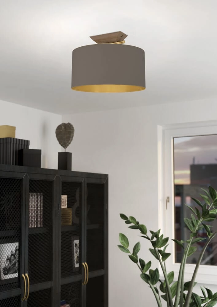 Design ceiling lamp Santandria gold with brown shade Stars of Light 9008606274772