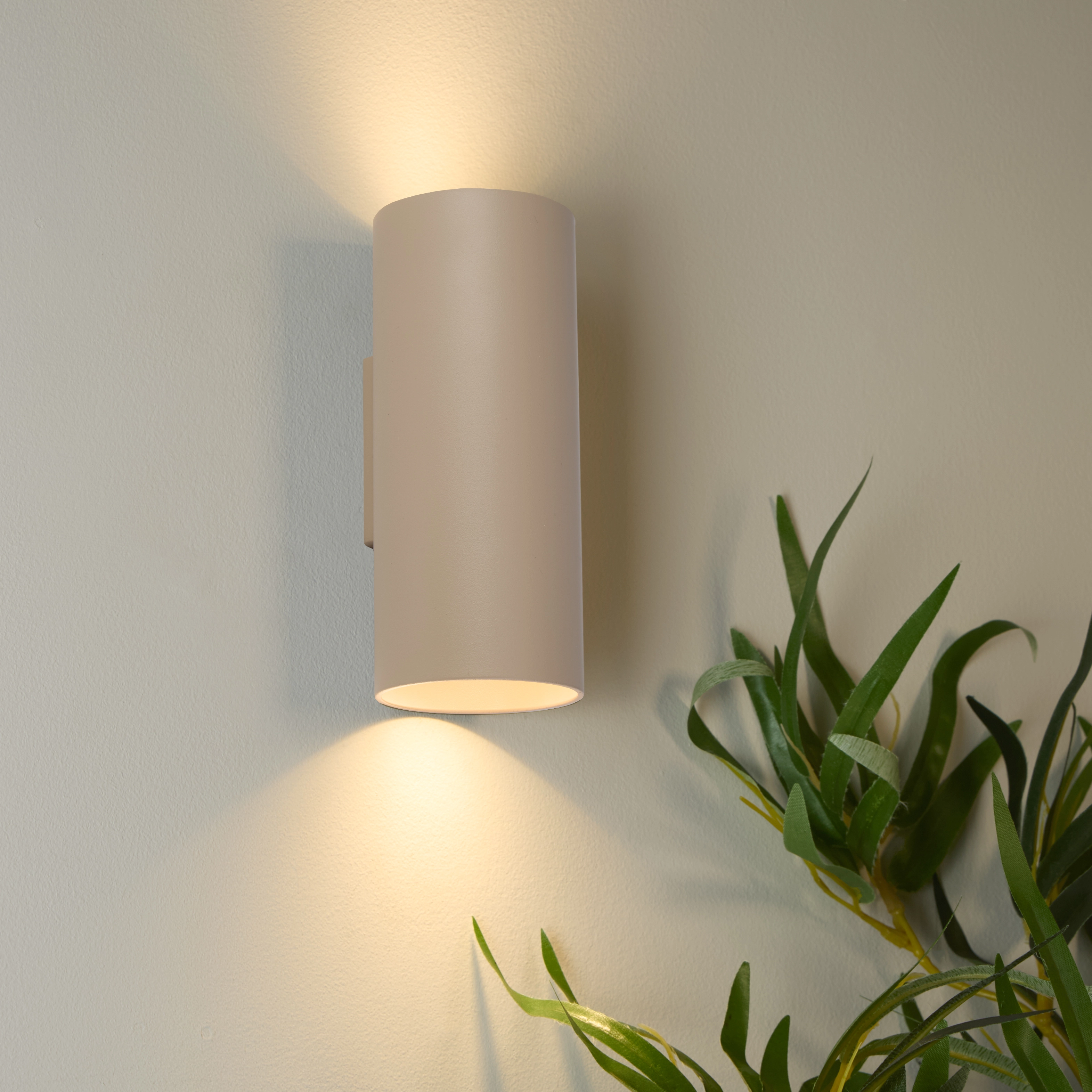 Applique murale ronde Sifor sable brun