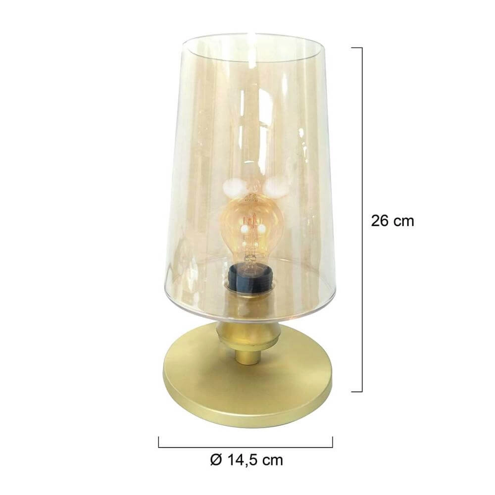 Lampe de table élégante Ancilla Or rond Steinhauer 8712746171068