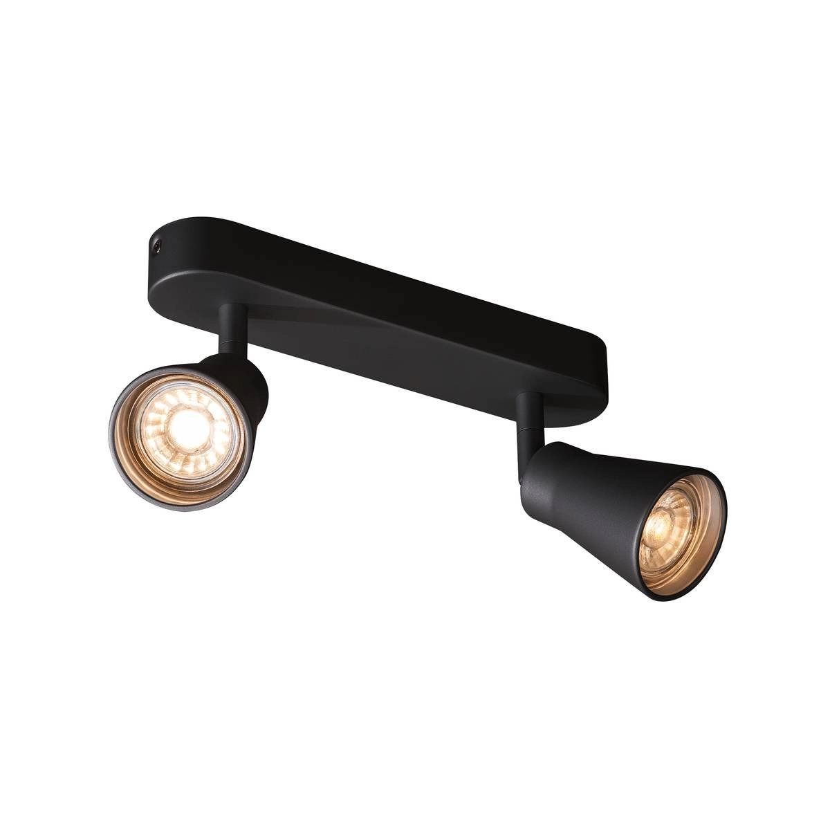Spot de plafond Avo 2 lumières noir