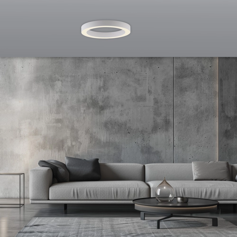 Lampe de plafond LED élégante Pure Lines Round Ø 35cm - blanc Paul Neuhaus 4012248395226