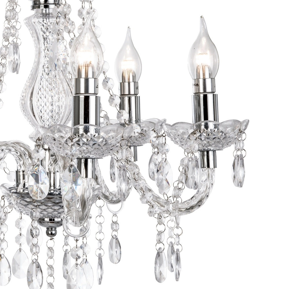 Chandelier Marie Ø 48 cm chromé Globo 4048194032397