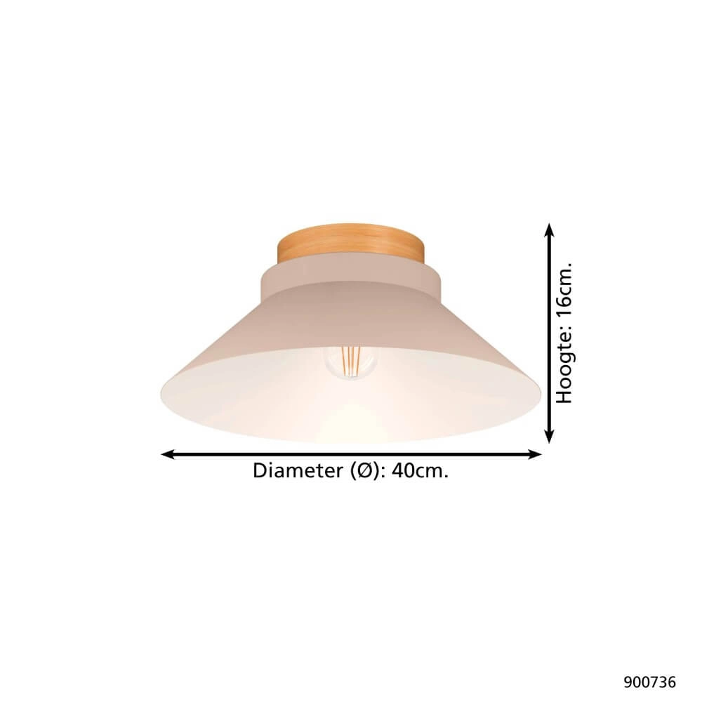 Plafonnier Japandi Moharras Ø40cm Eglo 9008606263325