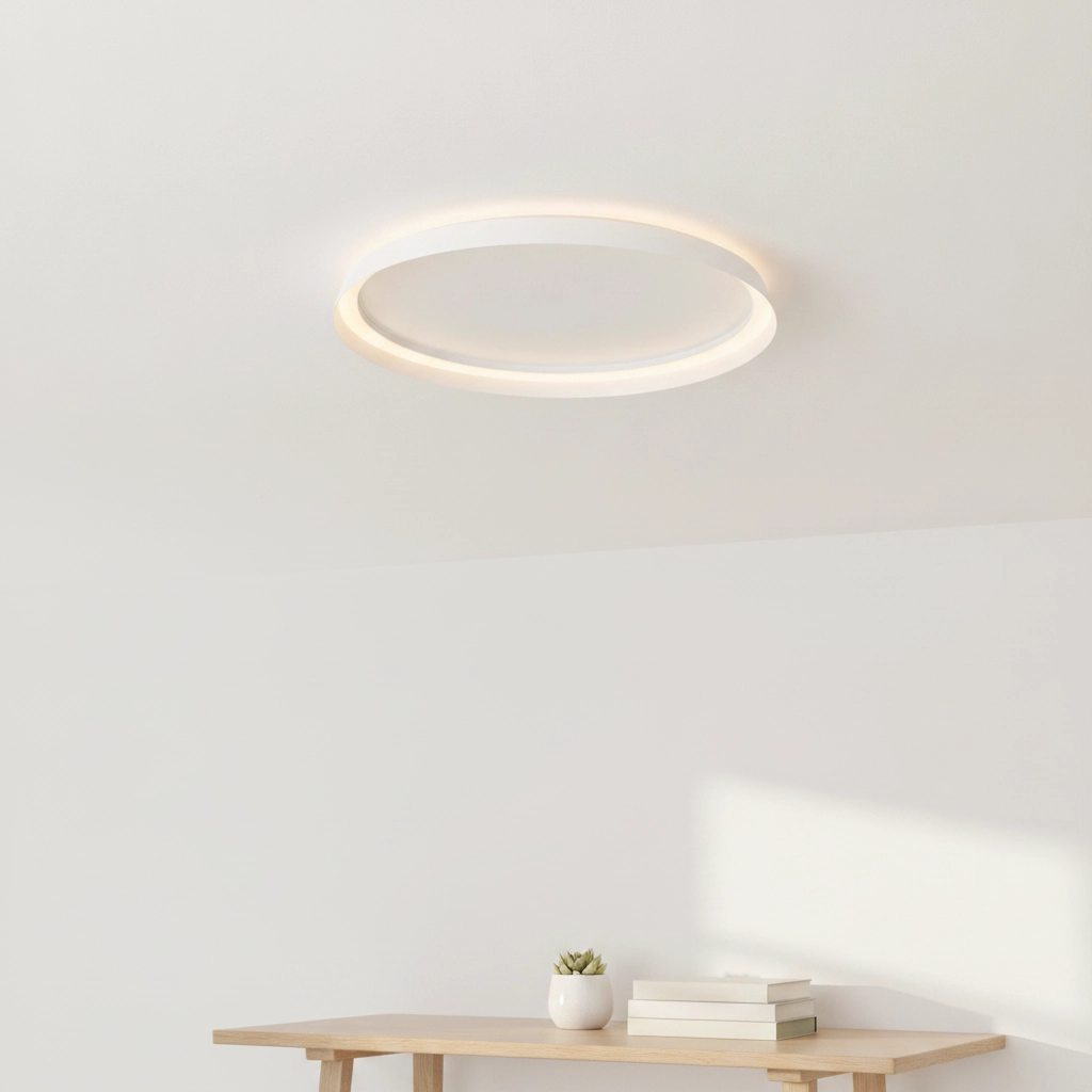 Plafonnier design Ormi Ø 60cm blanc