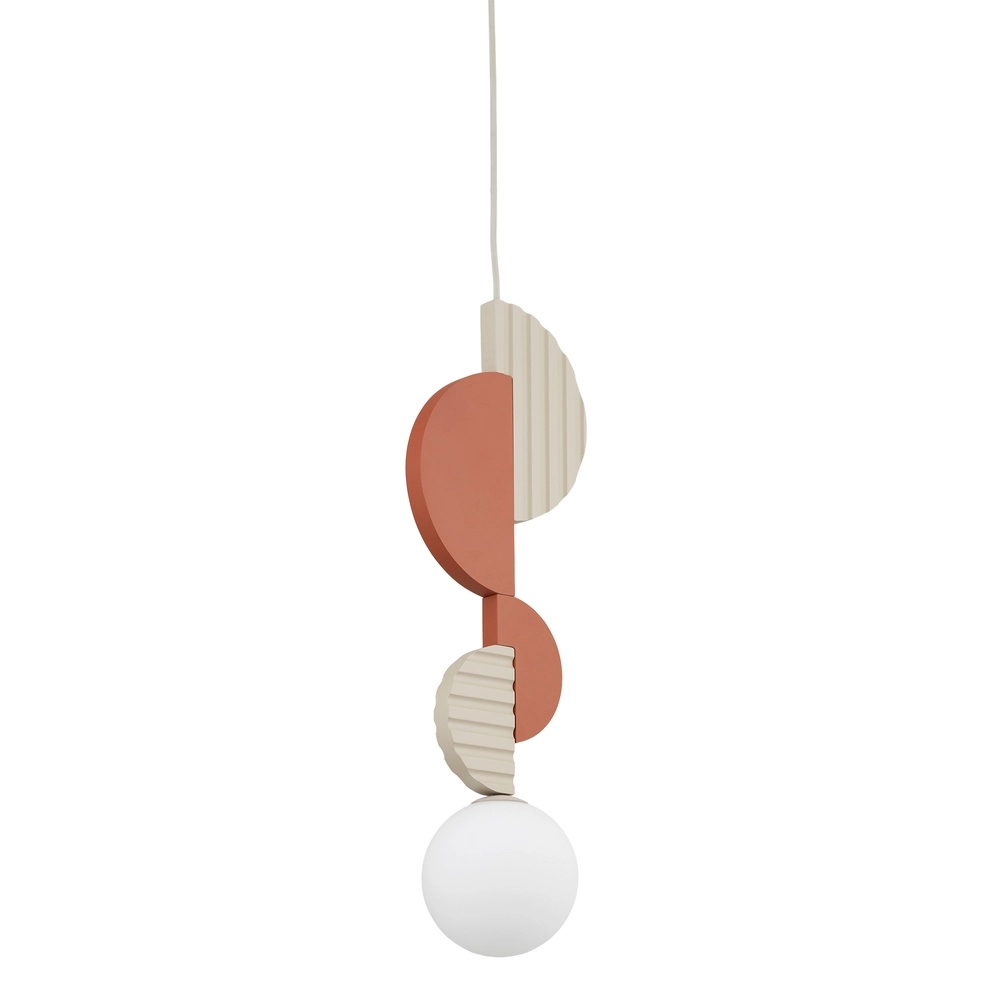 Lampe pendante unique Drops Color Terre cuite Lyora 5903139111942
