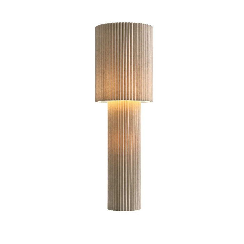 Lampe de pied en lin Renate 110 cm