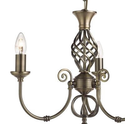 Lustre antique Zanzibar 3 lumières Searchlight 5013874189677