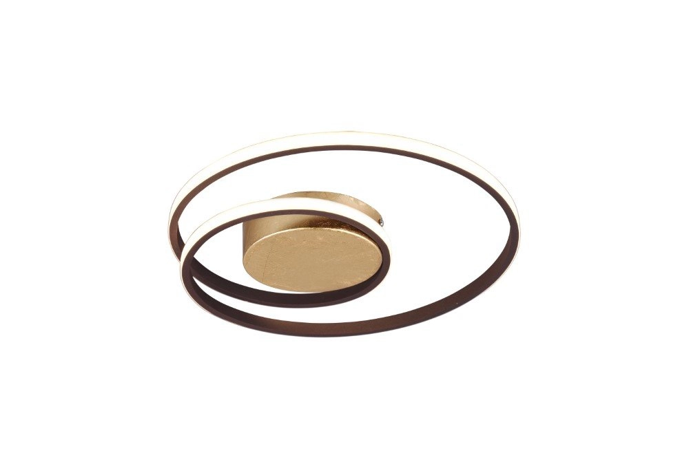 Plafonnier brun rouille Zibal Ø 39cm Trio 4017807481938