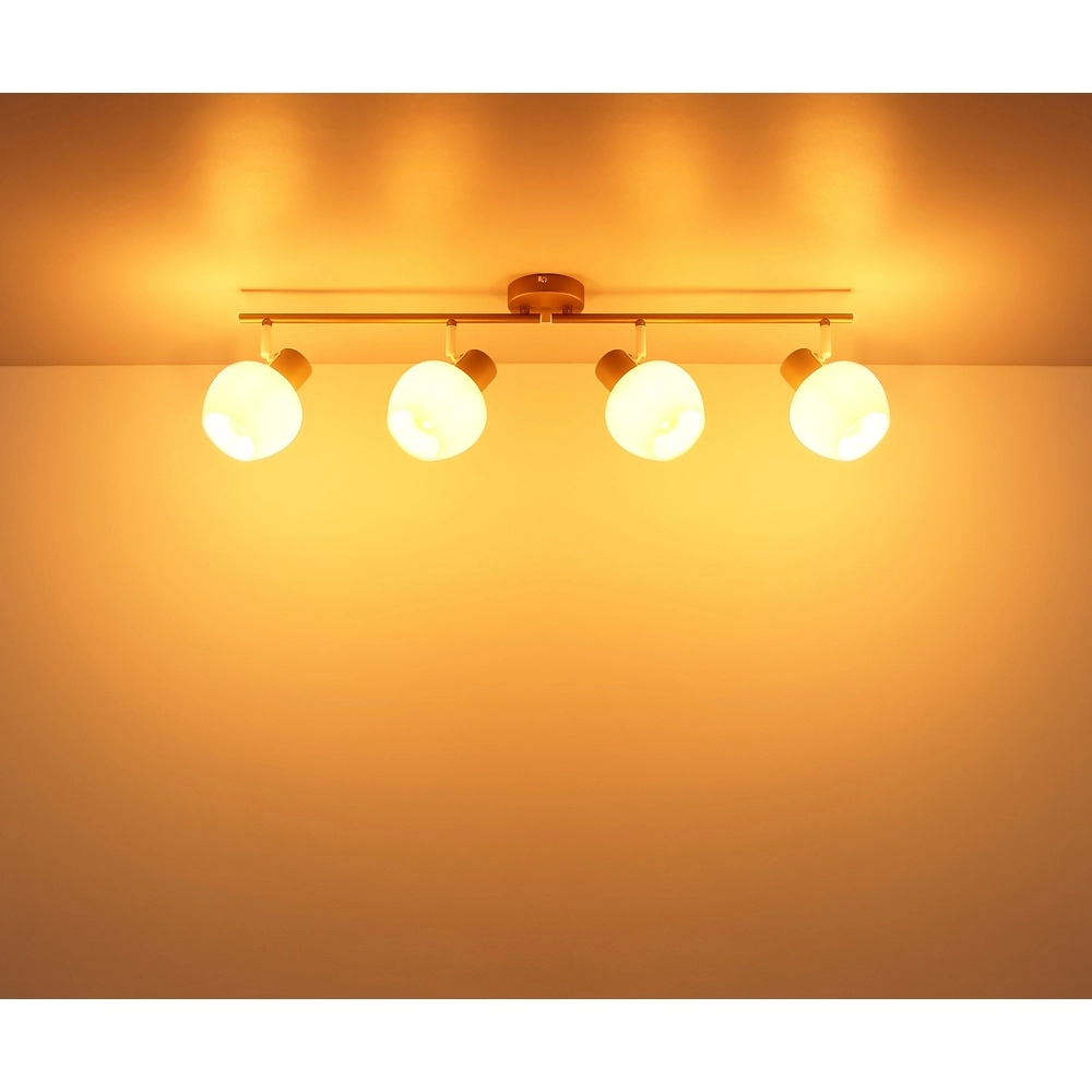 Lampe de plafond Eileen Café marron 4 clairs Globo 9007371580576