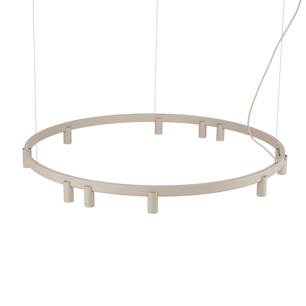 Lampe pendante de conception Fourty brun sable Ø 116 cm Lyora 5903139122870