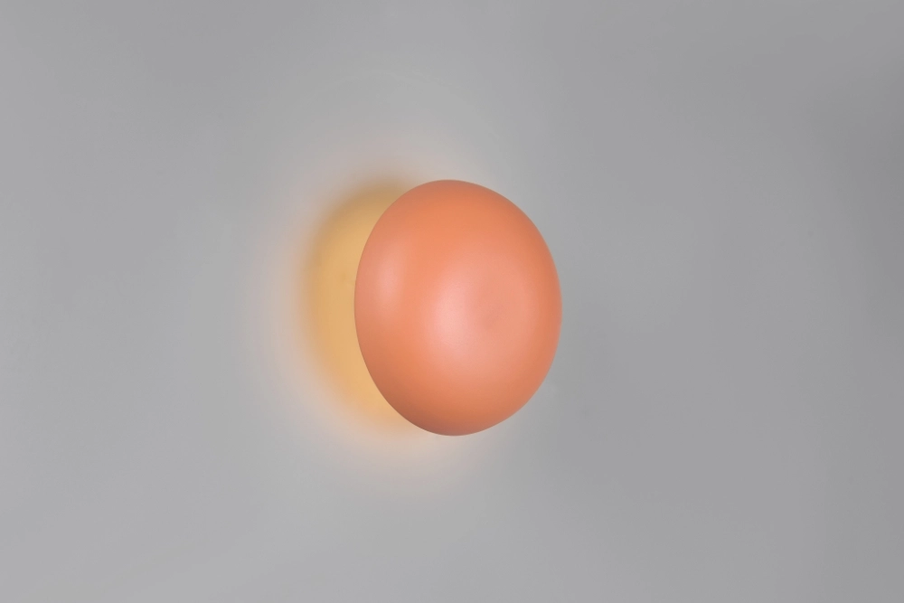 Applique murale orange Davey Ø 15cm