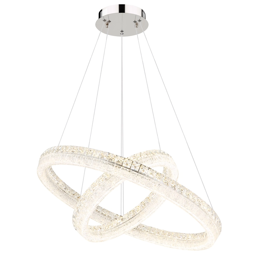 Lampe suspendue Laurel chrome Ø 80cm Globo 9007371569779