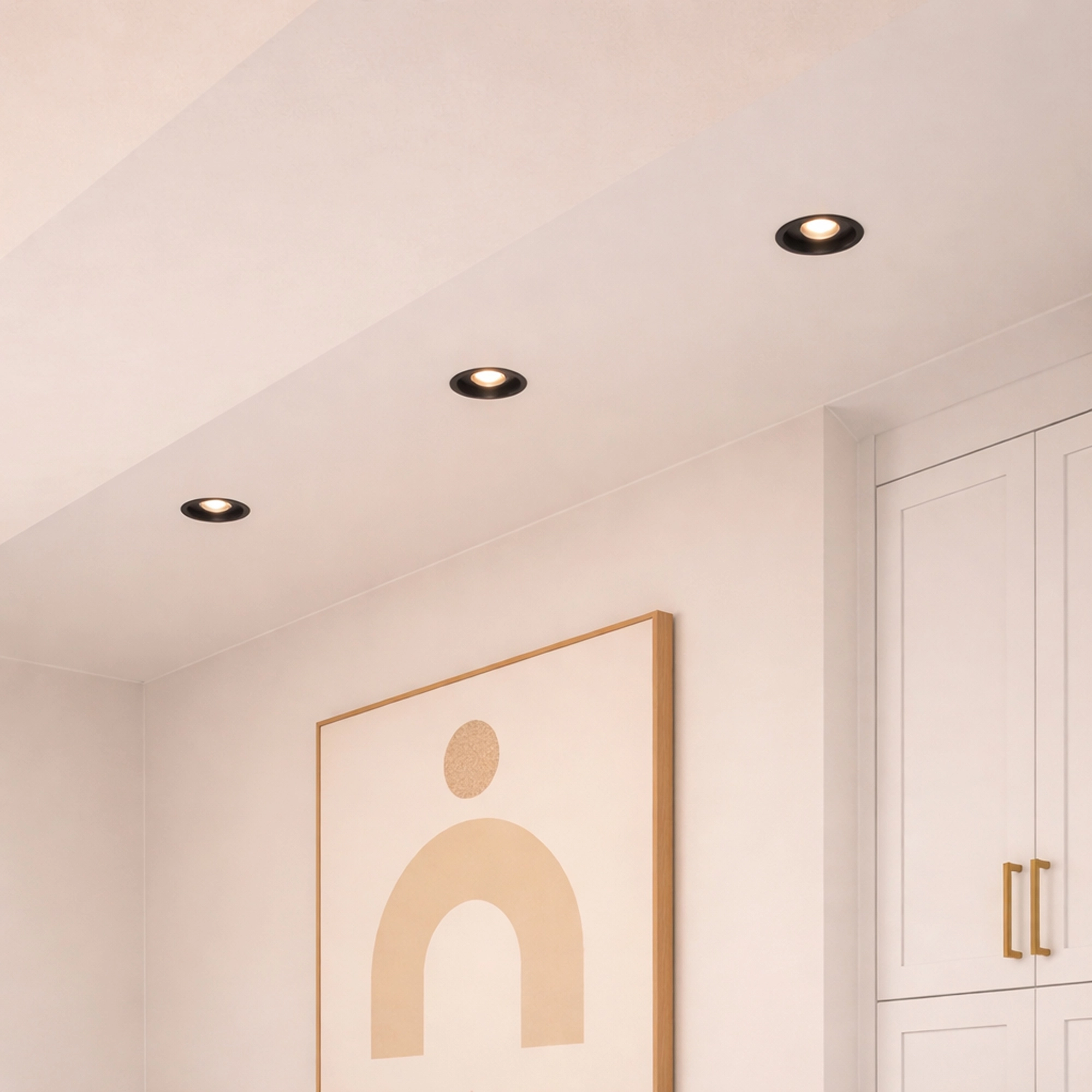 Projecteur encastré Slim Trim 2 Noir Lyora 5053423315287