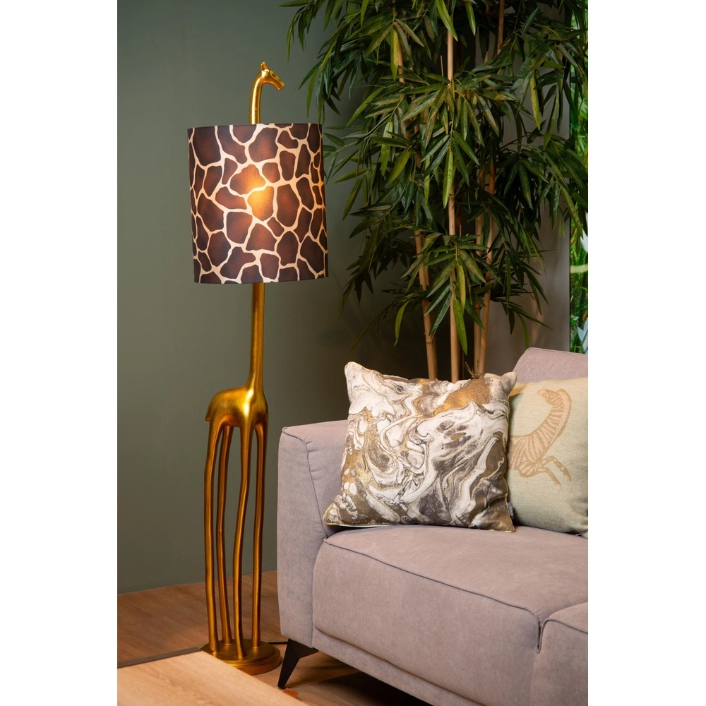 Lampe de table Extravaganza Miss Tall Girafe or avec noir Lucide 5411212105431