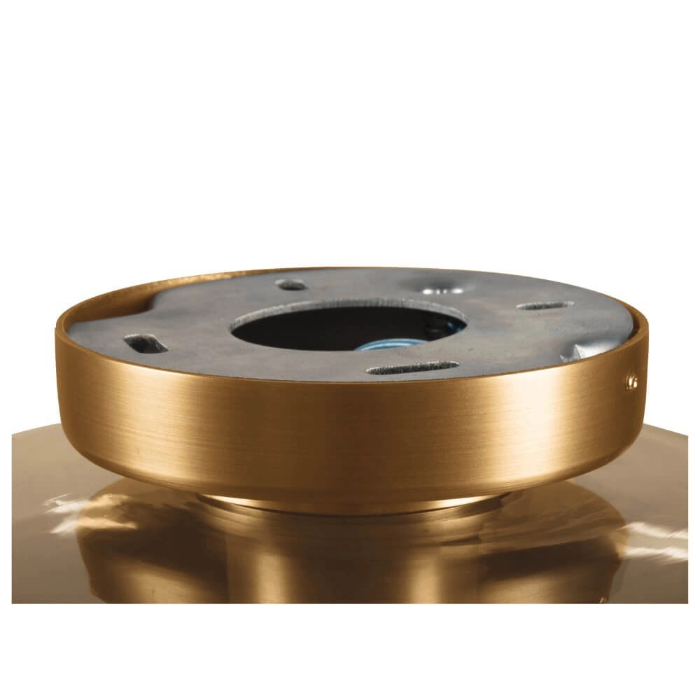 Plafonnier en verre Pantilo Rope 19 Ø 19cm - noir avec fumée SLV 4024163280891