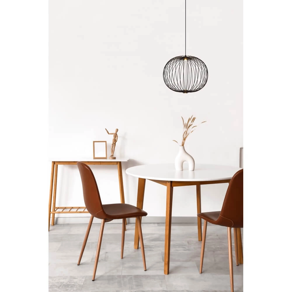 Suspension noire Galway cage simple Ø 50cm Globo 9007371474325