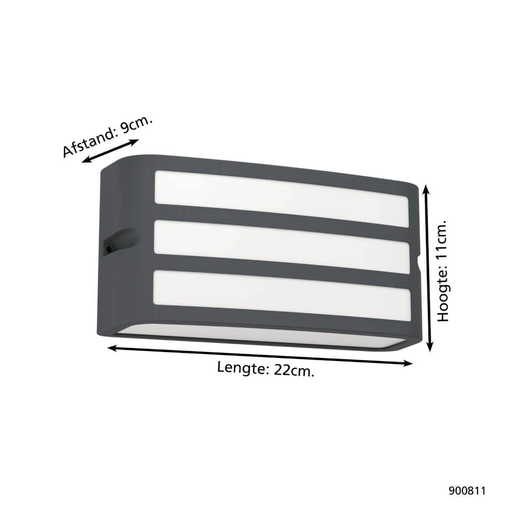 Lampe d'extérieur moderne Camarda anthracite - avec LED Eglo 9008606261925