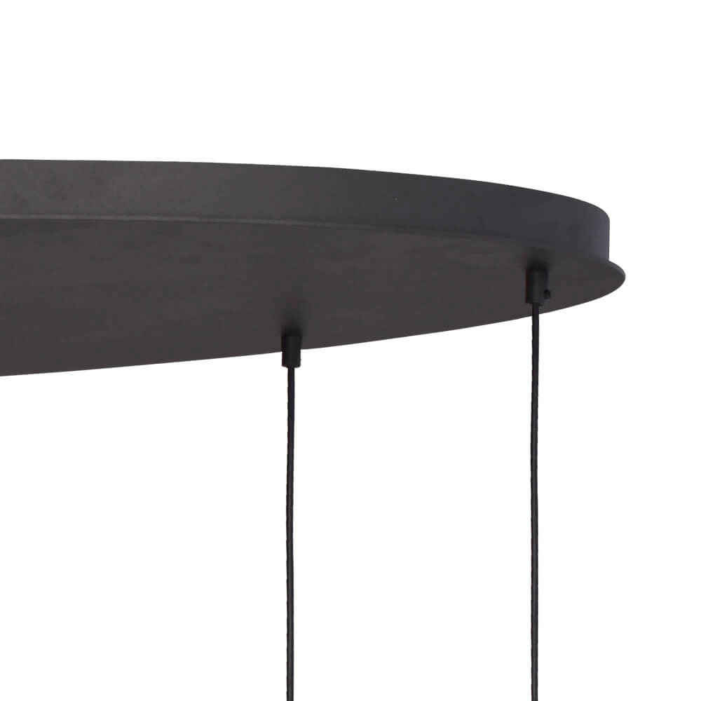 Lampe suspendue Lava Oval 8x verre doré Ø 22,5cm Masterlight 8718121290201